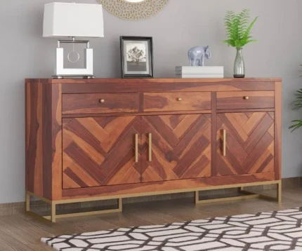 Helie Sheesham Wood Cabinet and Sideboard
