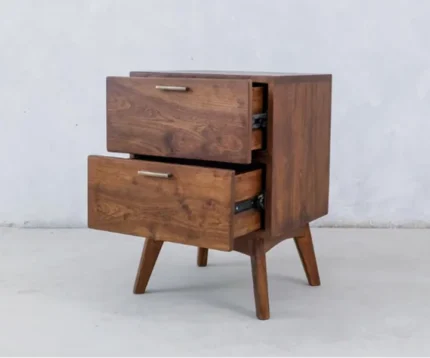Larry Wooden Bedside Table