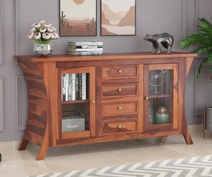 Reveka Sheesham Wood Sideboard and Cabinets